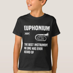 Euphonium Brass Instrument Marching Band Design T-Shirt
