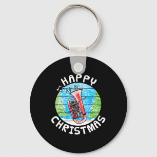 Euphonium Christmas Br Musician Music Teacher  Keychain