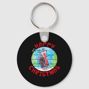 Euphonium Christmas Br Nd Musician Music Teacher Keychain