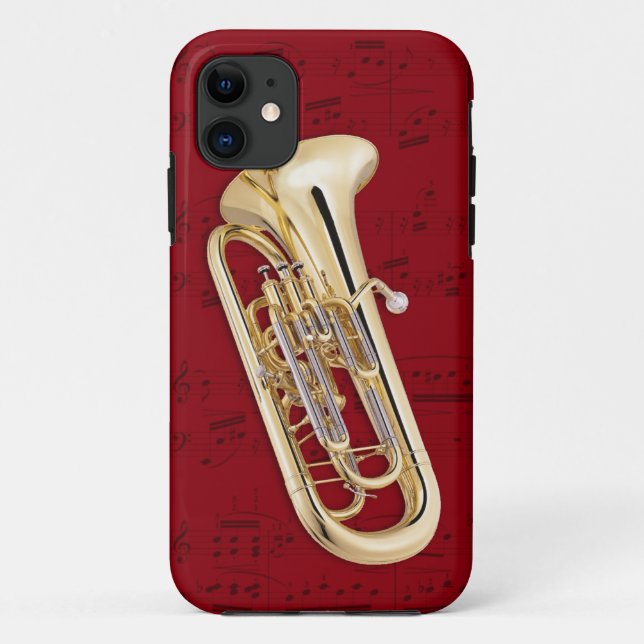 Euphonium & music phone case. Pick colour Case-Mate iPhone Case (Back)