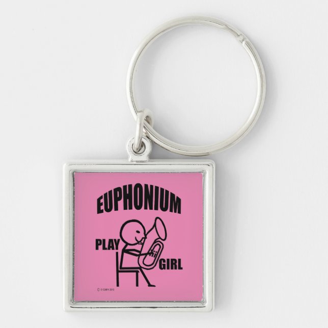 Euphonium Play Girl Keychain (Front)