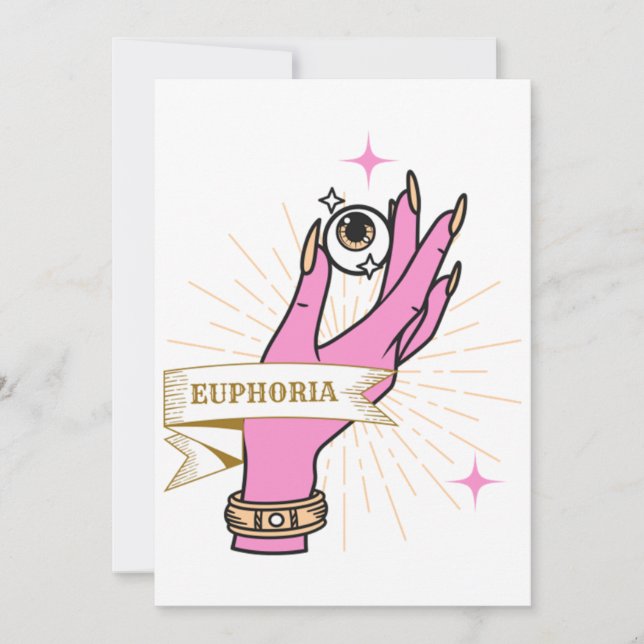 Euphoria  invitation (Front)