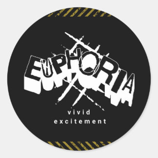Euphoria Vivid Excitement Classic Round Sticker