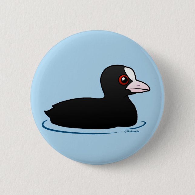 Eurasian Coot 2 Inch Round Button (Front)
