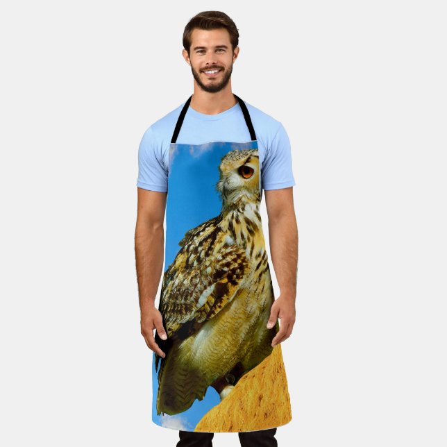 Eurasian eagle owl  apron (Worn)