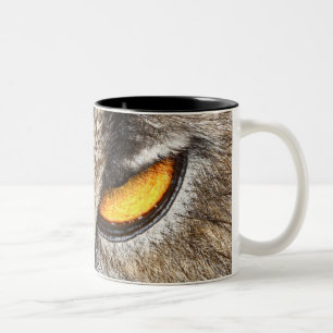 Eurasian Eagle Owl (Bubo bubo) Two-Tone Coffee Mug