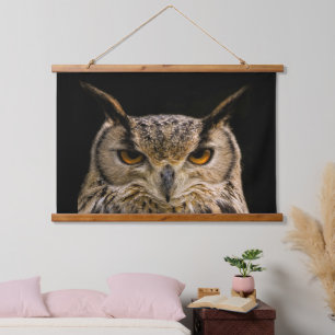 Eurasian Eagle Owl Hanging Tapestry