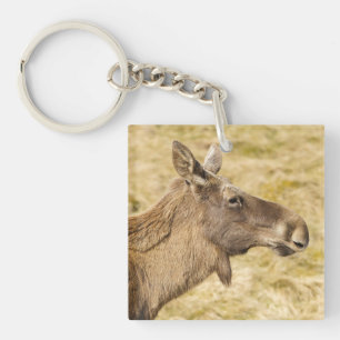 Eurasian elk keychain