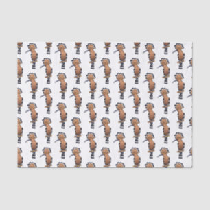 Eurasian hoopoe bird cartoon illustration tissue paper