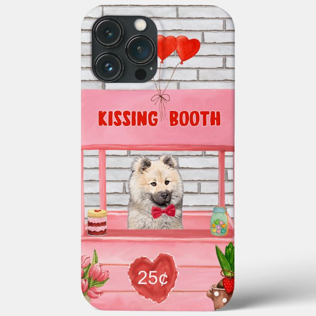 Eurasier Dog Valentine's Day Kissing Booth Case-Mate iPhone Case (Back)