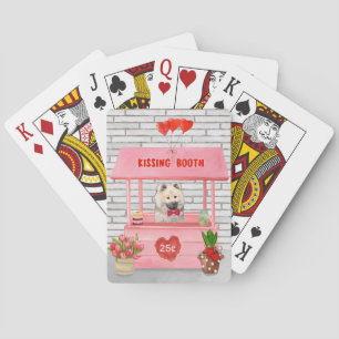 Eurasier Dog Valentine's Day Kissing Booth Playing Cards