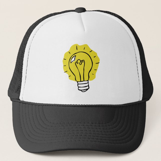 Eureka ! Casquette d'illustration d'ampoule d'idée (Devant)