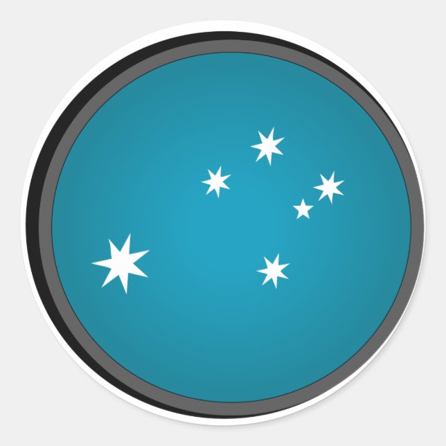 Eureka Flag Classic Round Sticker (Front)