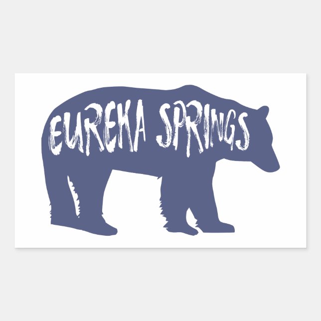 Eureka Springs Arkansas Bear Sticker (Front)