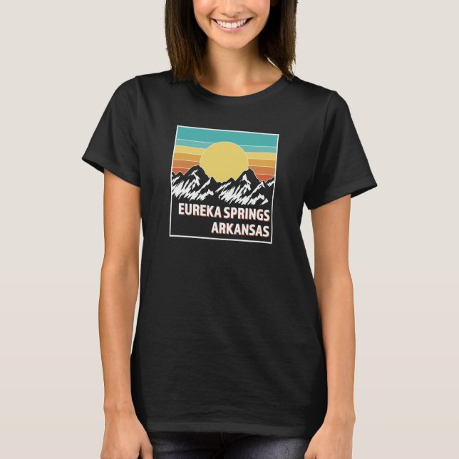EUREKA SPRINGS ARKANSAS Retro sunset USA Souvenir T-Shirt (Front)