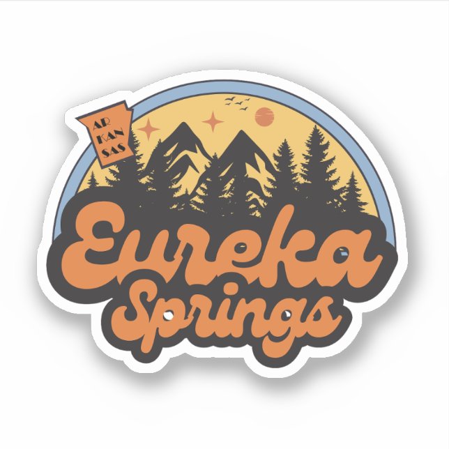 Eureka Springs, Arkansas  Sticker (Front)
