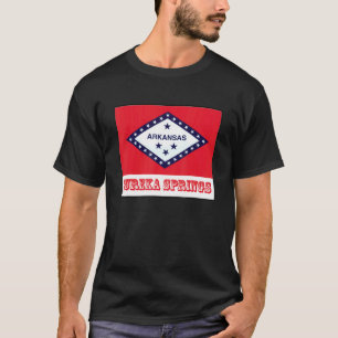 Eureka Springs Arkansas Usa Flag Souvenir T-Shirt