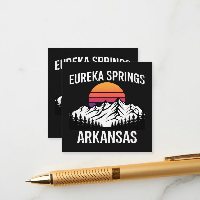 Eureka Springs Enclosure Card (Front/Back In Situ)