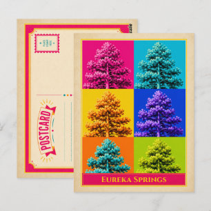 Eureka Springs Postcard Arkansas Pine Tree Vintage