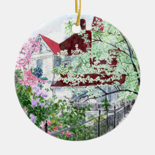 Eureka Springs Victorian Ceramic Ornament