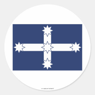 Eureka Stockade Flag Classic Round Sticker