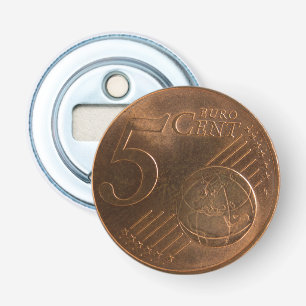 Euro 5 Cent Money Coin Bottle Opener