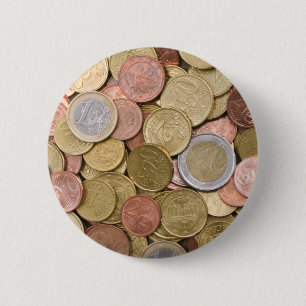 Euro Cents 2 Inch Round Button