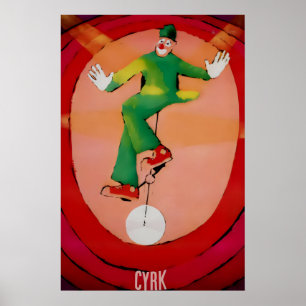 Euro Circ Vintage Attraction Poster Print 1