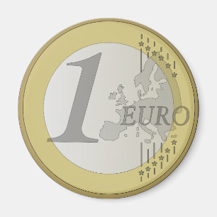 Euro coin magnet