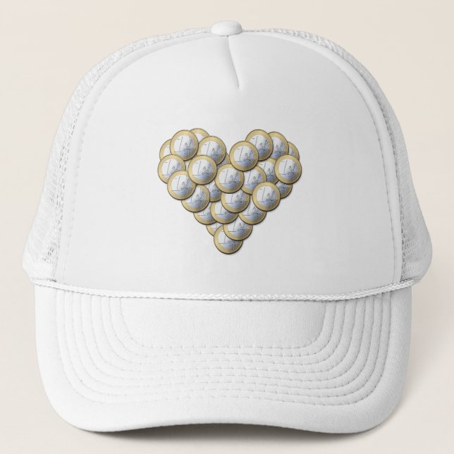 Euro Coins - heart pattern - hat (Front)