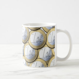 Euro Coins mug - choose style & colour