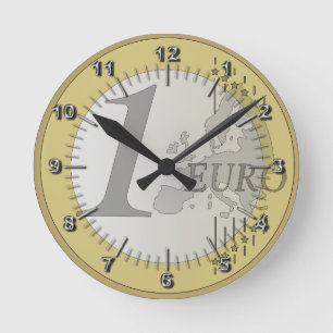 Euro corner round clock