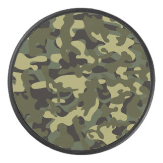 Euro Spring Camouflage Hockey Puck
