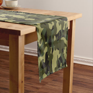 Euro Spring Camouflage  Short Table Runner