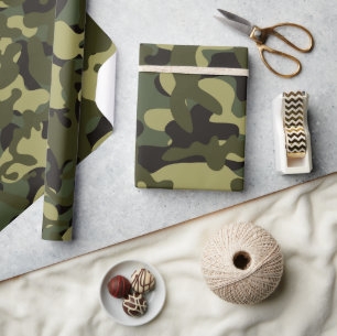 Euro Spring Camouflage  Wrapping Paper