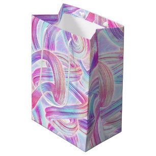 eurobeat holorave - pink and blue : medium gift bag