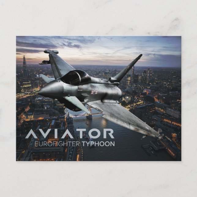 Eurofighter Typhoon Fighter Jet Postcard (Front)