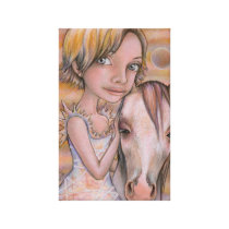 Europa and Snowflake Stretched Canvas Prints