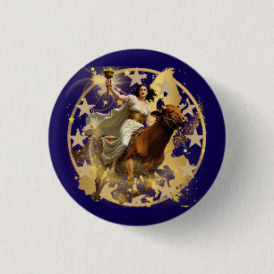 Europa Aurora 1 Inch Round Button