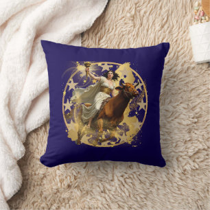 Europa Aurora Throw Pillow