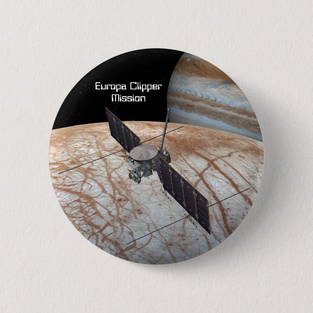 Europa Clipper Mission Spacecraft 2 Inch Round Button (Front)