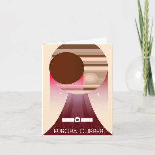 Europa Clipper Space Art Holiday Card
