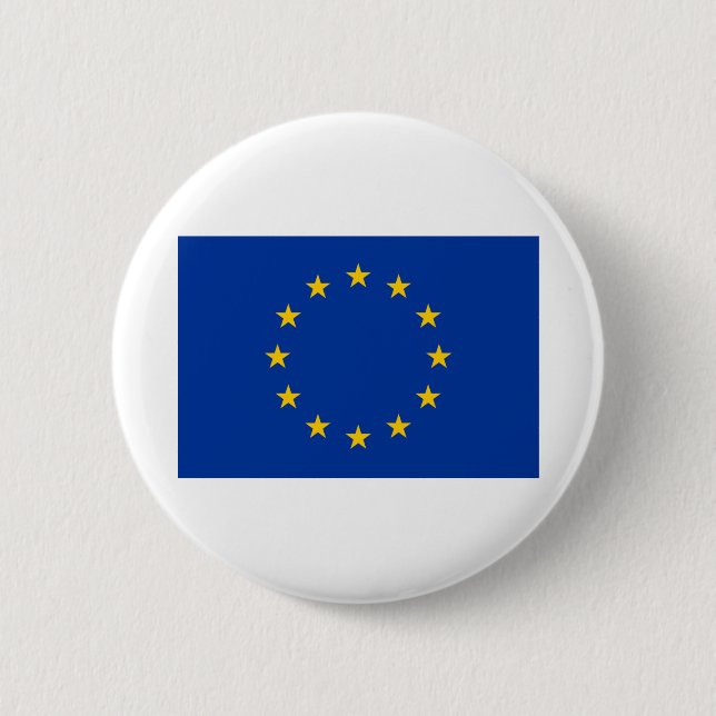Europa flag 2 inch round button (Front)