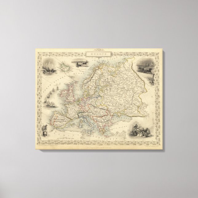 Europe 12 canvas print (Front)