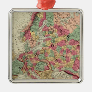 Europe 15 metal ornament