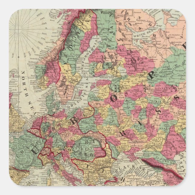 Europe 15 square sticker (Front)