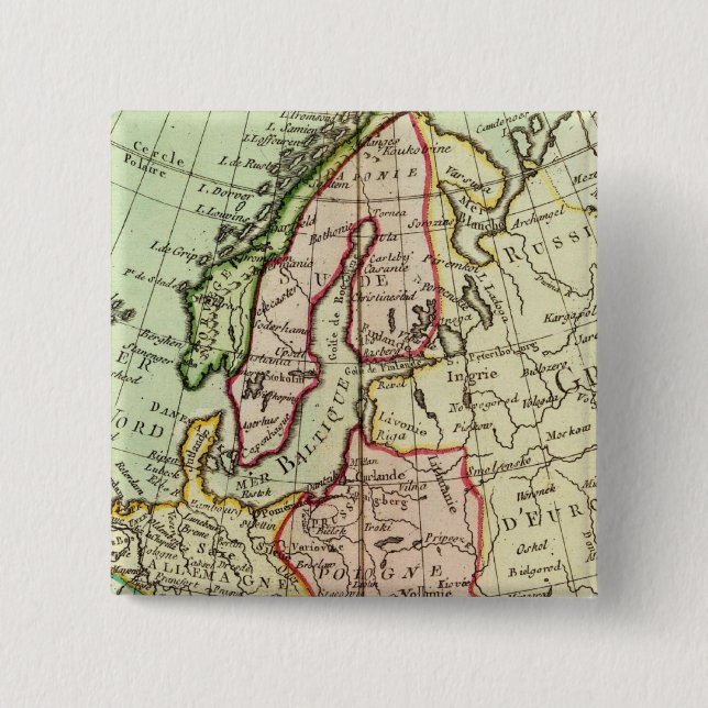 Europe 16 2 inch square button (Front)