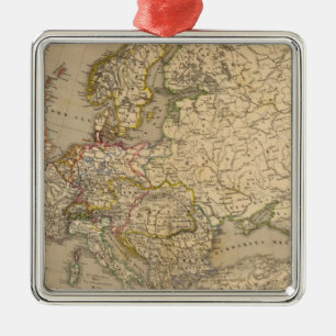 Europe 17 metal ornament