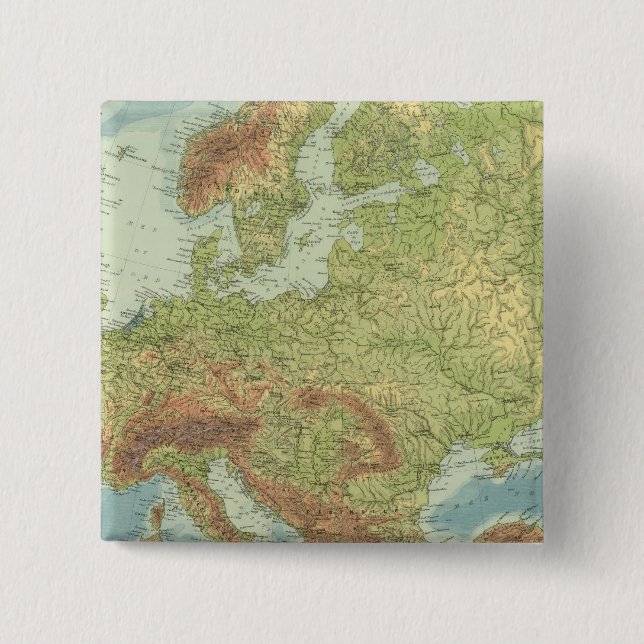 Europe 18 2 inch square button (Front)