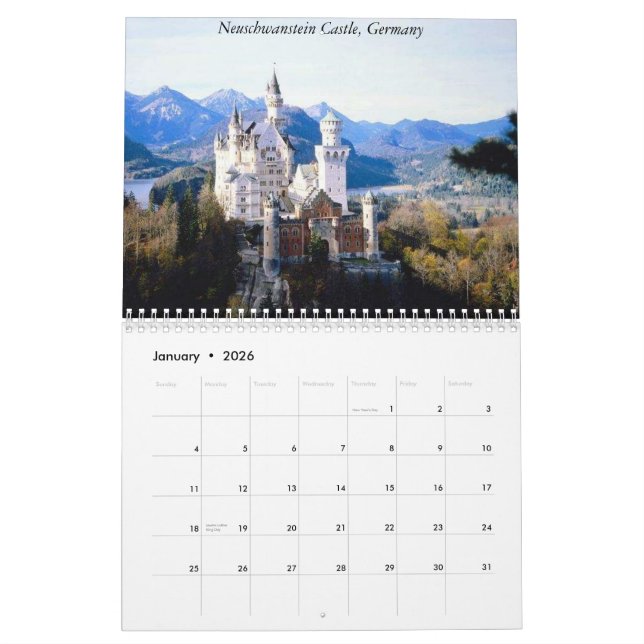 Europe 2014 Travel Calendar (Jan 2026)